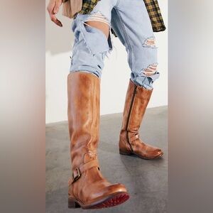 Free People Brown Leather knee high Boots